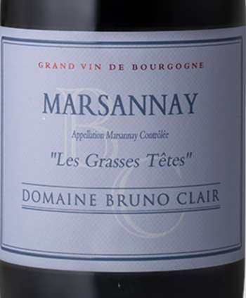 Bruno Clair Marsannay Les Grasses Tetes 2022